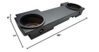 Fits 2002-2013 Chevy Avalanche Dual 12" Sub Box Subwoofer Enclosure ASC