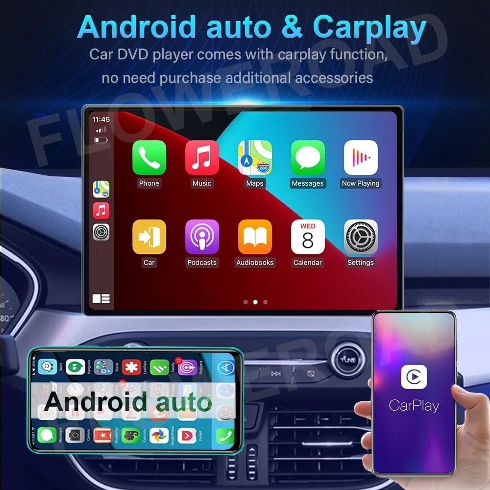 Rolax Android 13 10 inch Stereo Radio Carplay Car Multimedia Video Player GPS Navigation Compatible withInfiniti G4 G25 G35 G37 2006-2013 WiFi Bluetooth