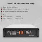 Rockville Krypton F5 5 Channel Car Amplifier, 3200W Peak / 800W RMS