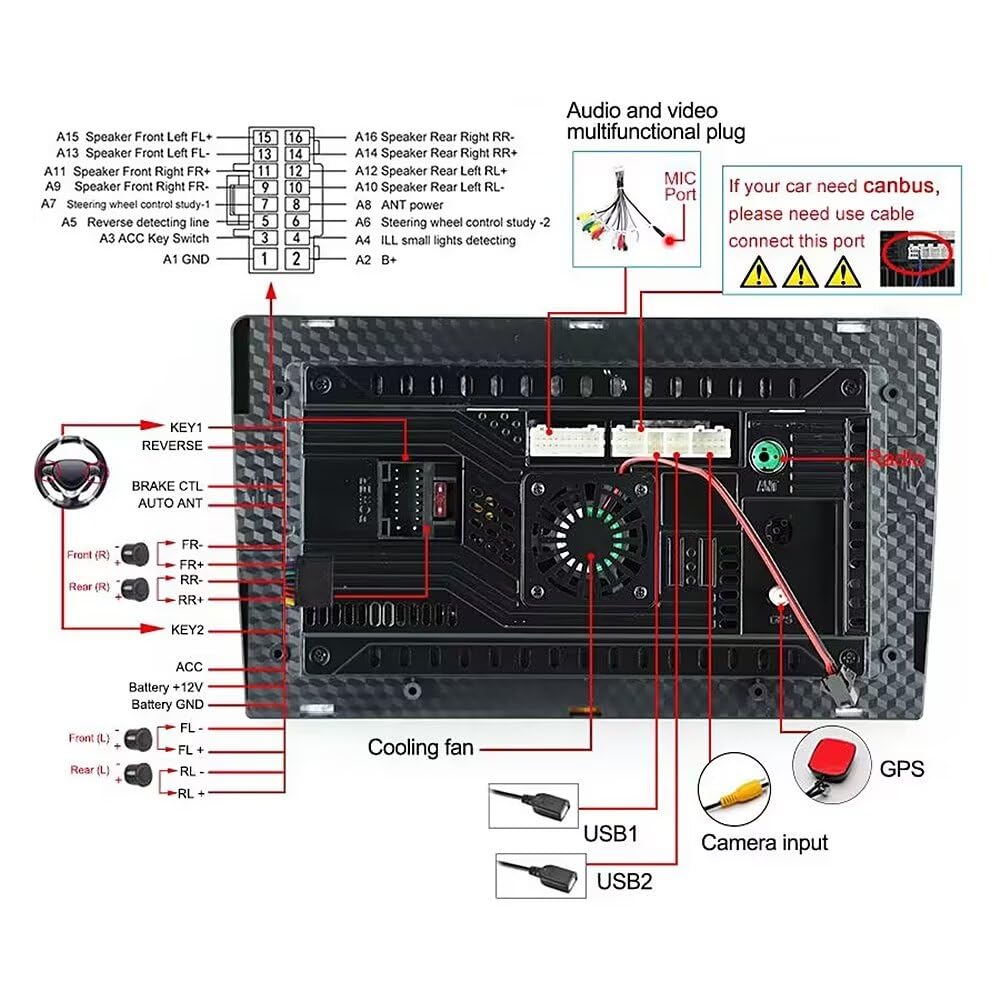 Car Radio for Mazda 6 2016 2017 2018 Stereo Head Unit GPS Upgrade 2G+64G