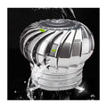 Stainless Steel Spinning Roof Turbine Ventilator for Ventilation Chimney Cowl Anti Downdraught Cap Spinner (100mm)