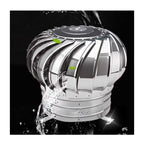 Stainless Steel Spinning Roof Turbine Ventilator for Ventilation Chimney Cowl Anti Downdraught Cap Spinner (100mm)
