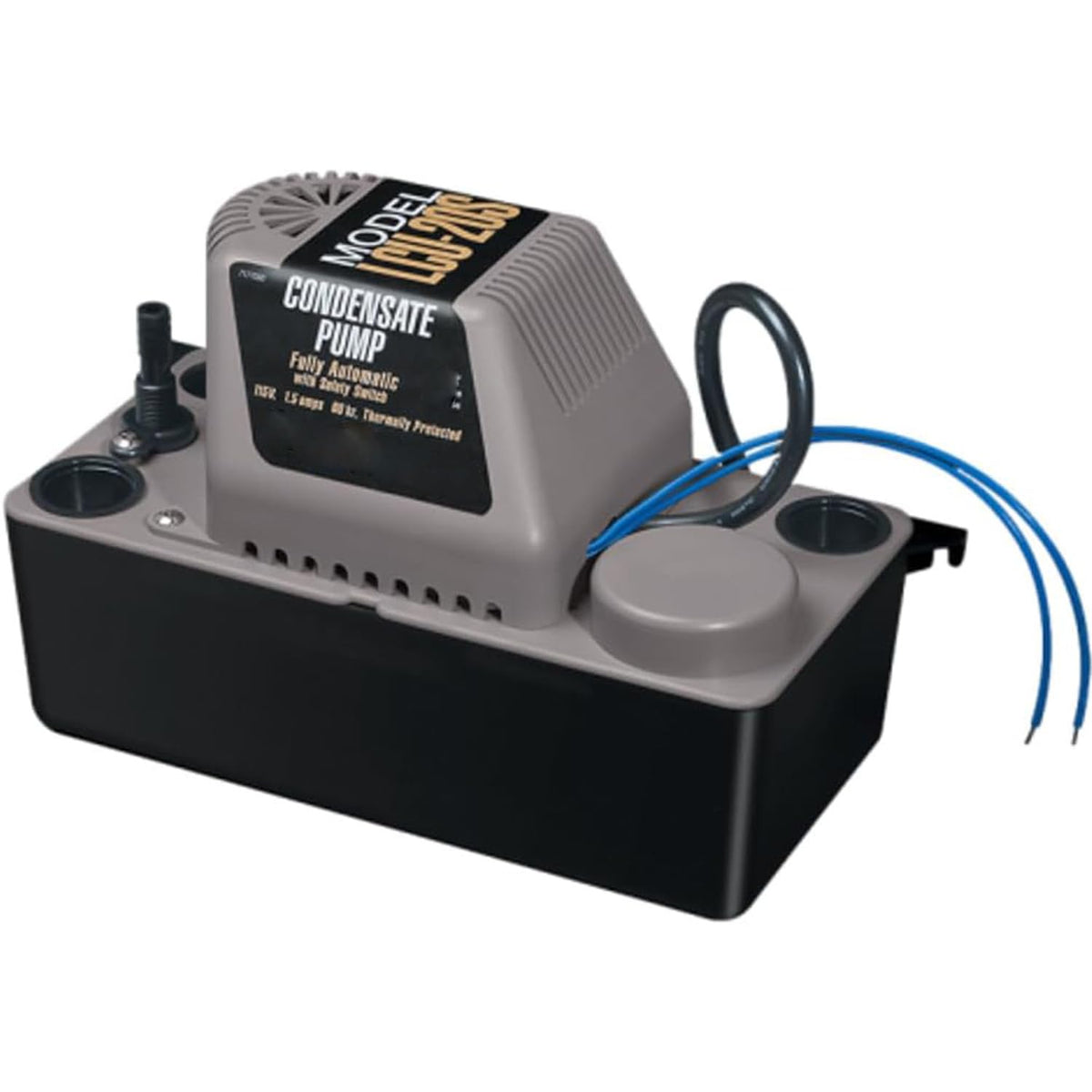 LCU-20S Condensate Removal Pump Replacement - 1/30 HP Automatic Water Pump with 20ft Lift - Compatible with HVAC Systems, Furnaces, and Dehumidifiers - 115V
