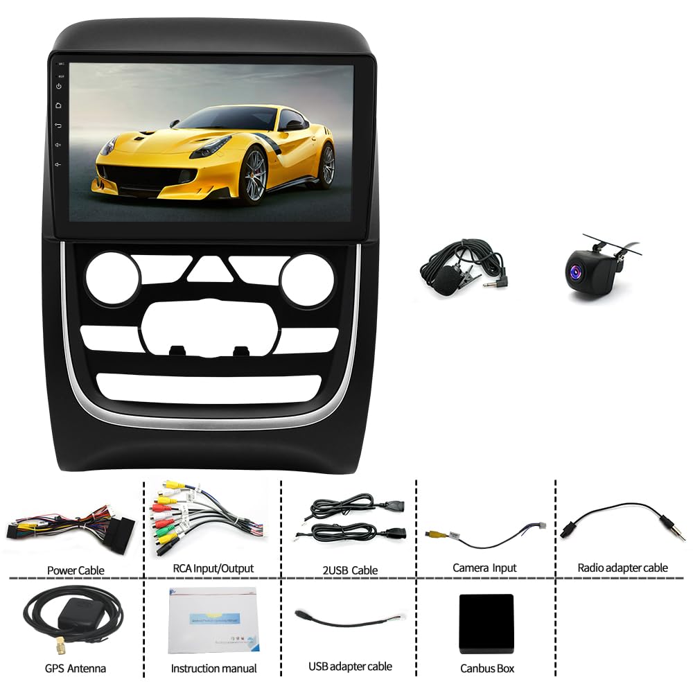 2+64G Car Stereo Radio for Dodge Durango 2014-2020 CarPlay Android Auto