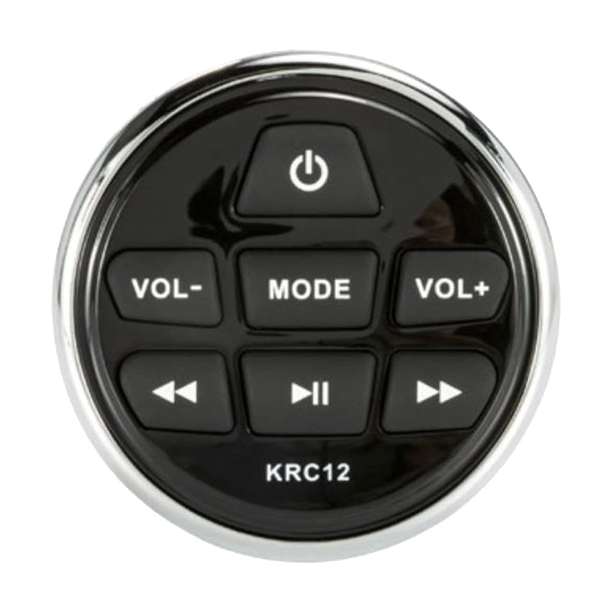 Kicker All-Weather Marine Gauge Style Bluetooth USB Stereo Receiver Bundle with Wired Remote, 4x 8" 2-Way 300W Max Coaxial Marine LED Speakers w/ White Grilles, 50-Ft 16-Gauge Wire, 22" Antenna