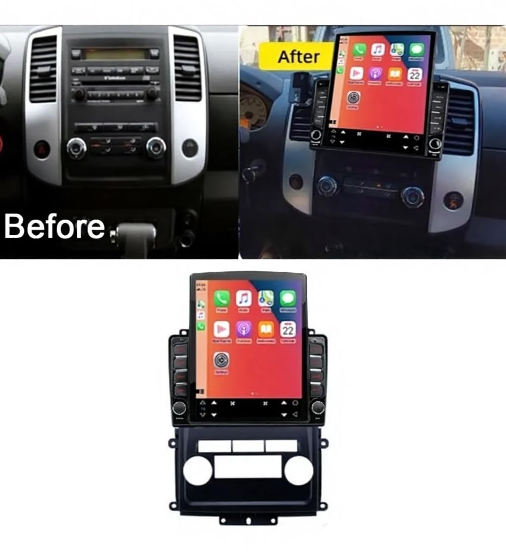 4+64GB Android 15 8-core Radio Stereo for Nissan Frontier Xterra 2009-2012 with Wireless Apple Carplay Android Auto 9.7" Touchscreen with Free Backup Camera GPS Navigation FM RDS DSP Head Unit