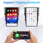 13.6 Inch Vertical Touch Screen Android 13 Car Stereo for Ford Fusion Mondeo 2013-2019, Tesla Style GPS Navigation Multimedia Player Radio Replacement Head Unit Support Original SYNC2