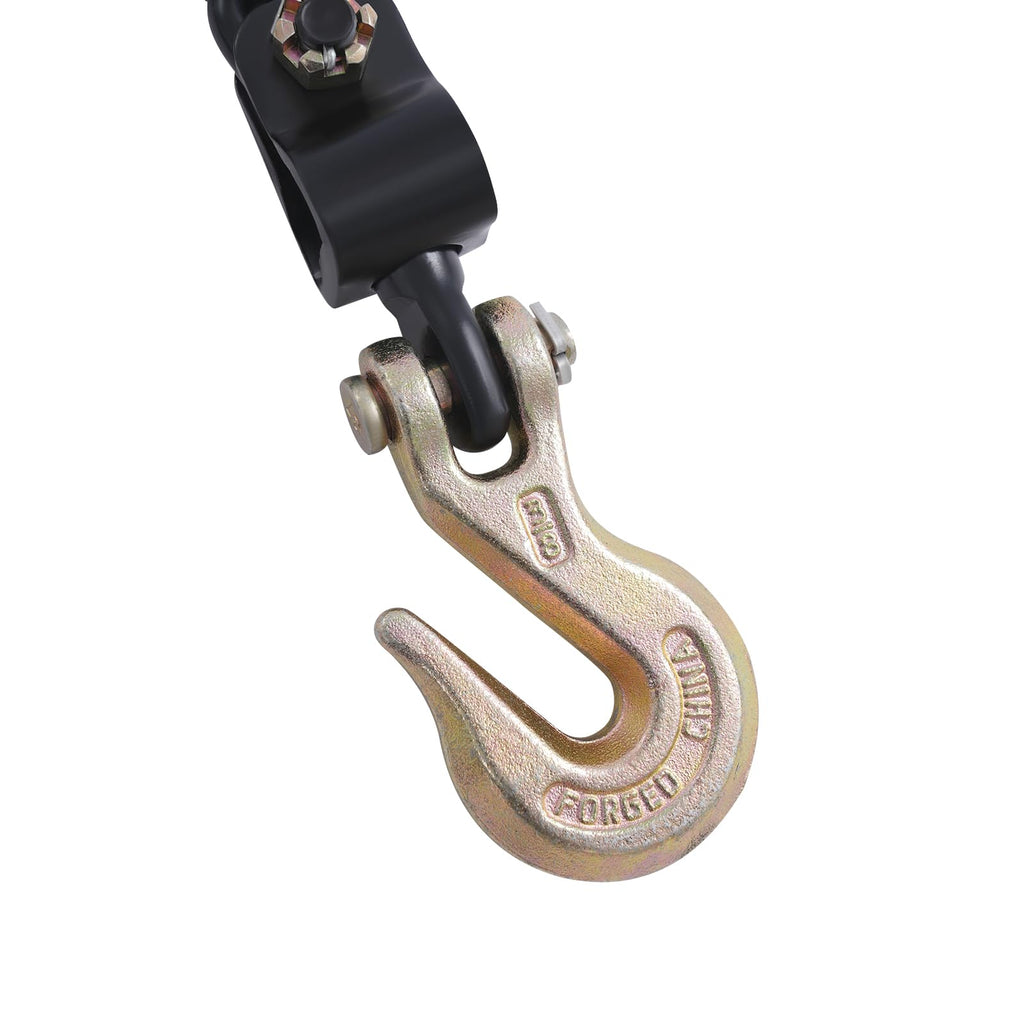 2 Pack Ratcheting Chain Binder 3/8-1/2 inch 6600 lbs Heavy Duty Load Binder with G70 Chain for Flatbed Truck Trailer Tie Down Hauling