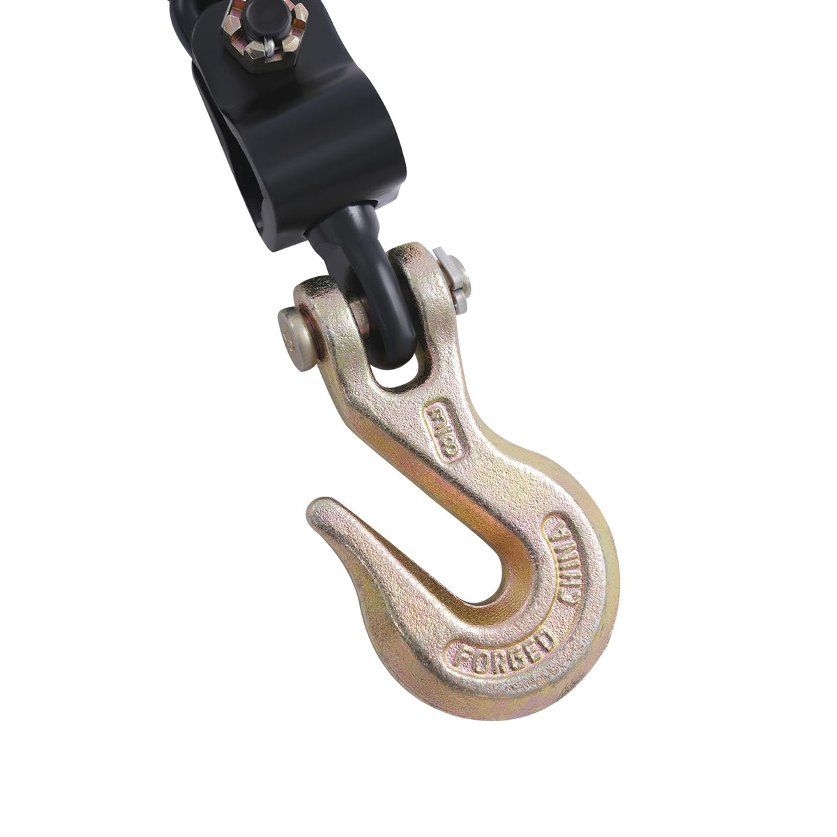 2 Pack Ratcheting Chain Binder 3/8-1/2 inch 6600 lbs Heavy Duty Load Binder with G70 Chain for Flatbed Truck Trailer Tie Down Hauling