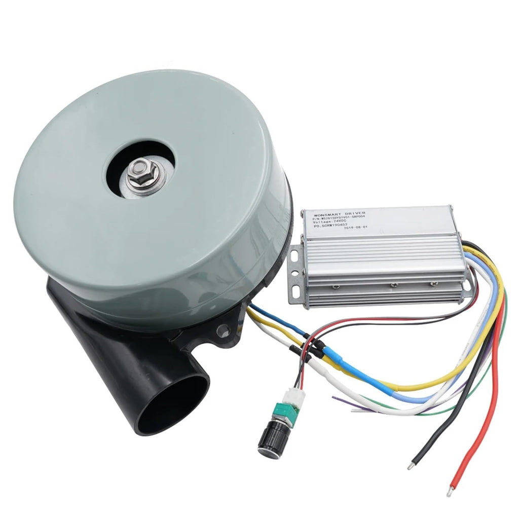 140120 DC 24V/48V Brushless High Pressure Large Air Volume Vacuum Cleaner Seeder Mechanical Equipment Centrifugal Blower(24V Blower)