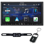 Alpine ILX-407 7" Shallow-Chassis Multimedia Receiver (Does Not Play Discs) and License Plate Camera