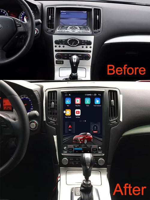 12.1 Inch Android 14 Car Stereo Radio Upgrade for Infiniti G25 G37 G35 Q60S 2004-2013 Auto Stereo Multimedia Player GPS Navigation Wireless CarPlay Android Auto Touch Screen Head Unit 6+128GB