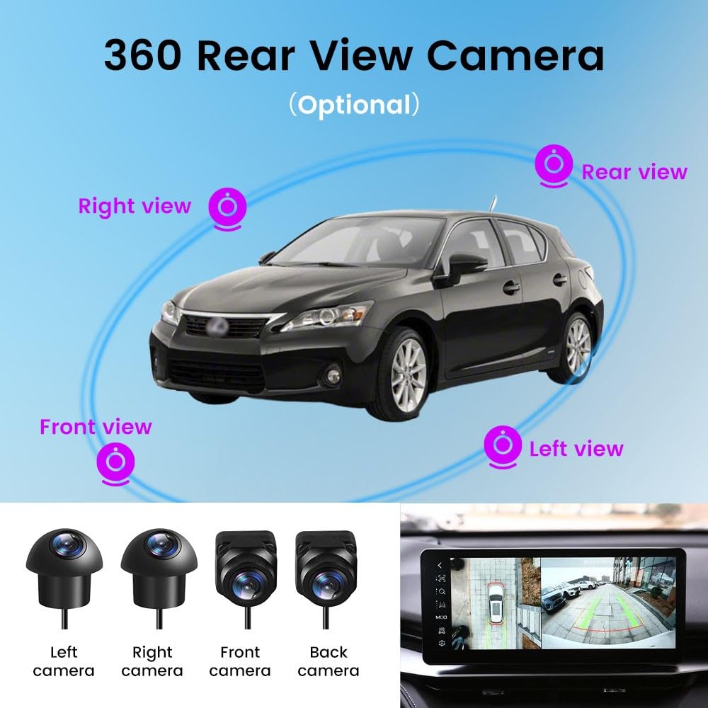 for Lexus CT 200 2011-2017 10.25" Octa Core 4G+32G Car CarPlay Android Auto Navigation Android Stereo GPS Radio Display IPS Touchscreen Headunit Tablet Media Player(V3)