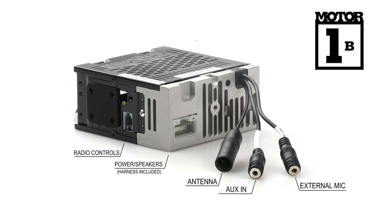 RetroRadio AM FM Stereo 03P-73P Chrome Compatible with 1976-86 Jeep CJ7