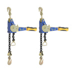 2PCS EZ Ratchet Chain Binder Set 5/16–3/8in, 5400lbs Yellow