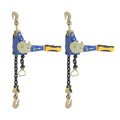 2 Pack 5/16-3/8in Ratchet Chain Binder w/ Hook 5400 lbs Working Load Yellow