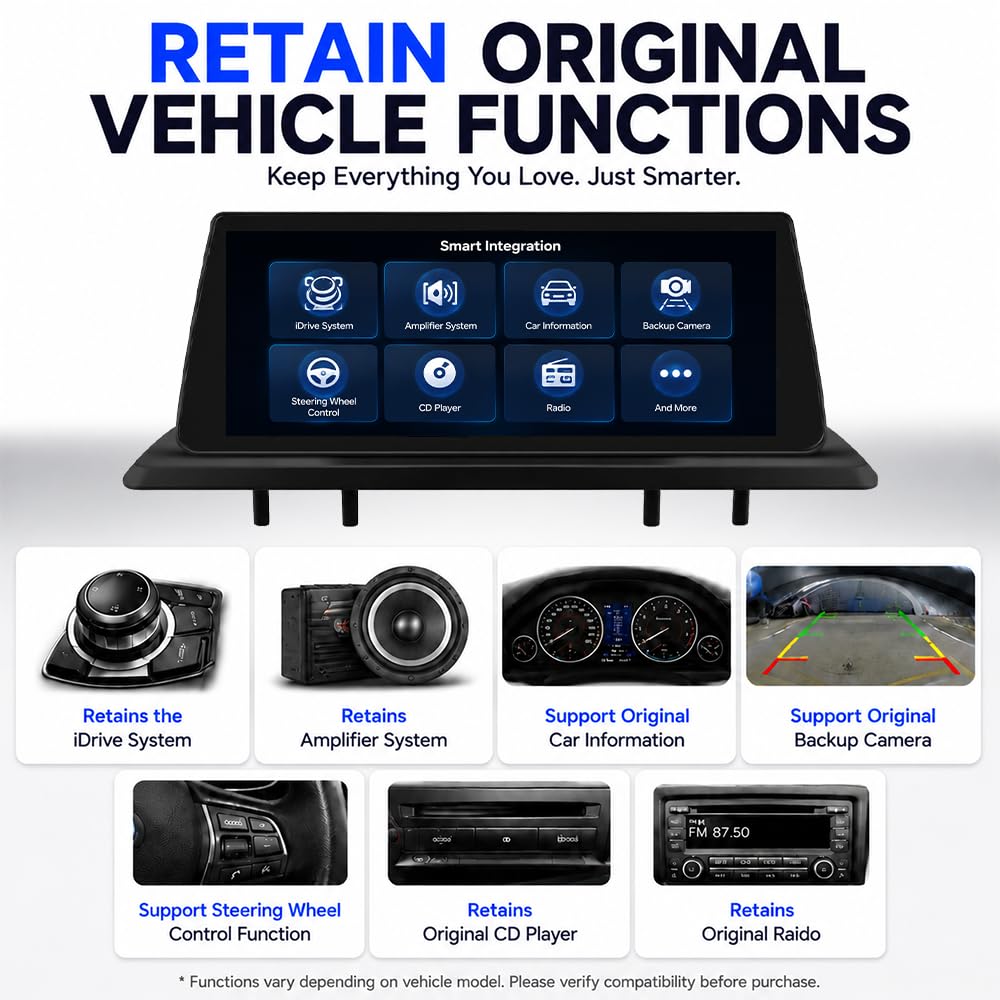 8-Core 6+64GB Carplay Screen for BMW 1 Series E82 E88 2008-2012 CCC System