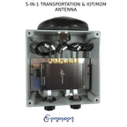 CompuPort 5-in-1 Professional MIMO LTE+GPS+Wi-Fi Screw Mount Combination Vehicle Antenna Compatible with Sierra Wireless, Microhard, Cradlepoint, Digi, Peplink and Other Cellular Modems