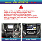 8CORE 4+64GB Android 14 Car Radio Stereo for Auto AC 2015-2020 Mitsubishi Triton L200, 9 Inch Touch Screen Head Unit with Wireless CarPlay Android Auto, GPS Navigation Bluetooth WiFi 5G DSP SWC