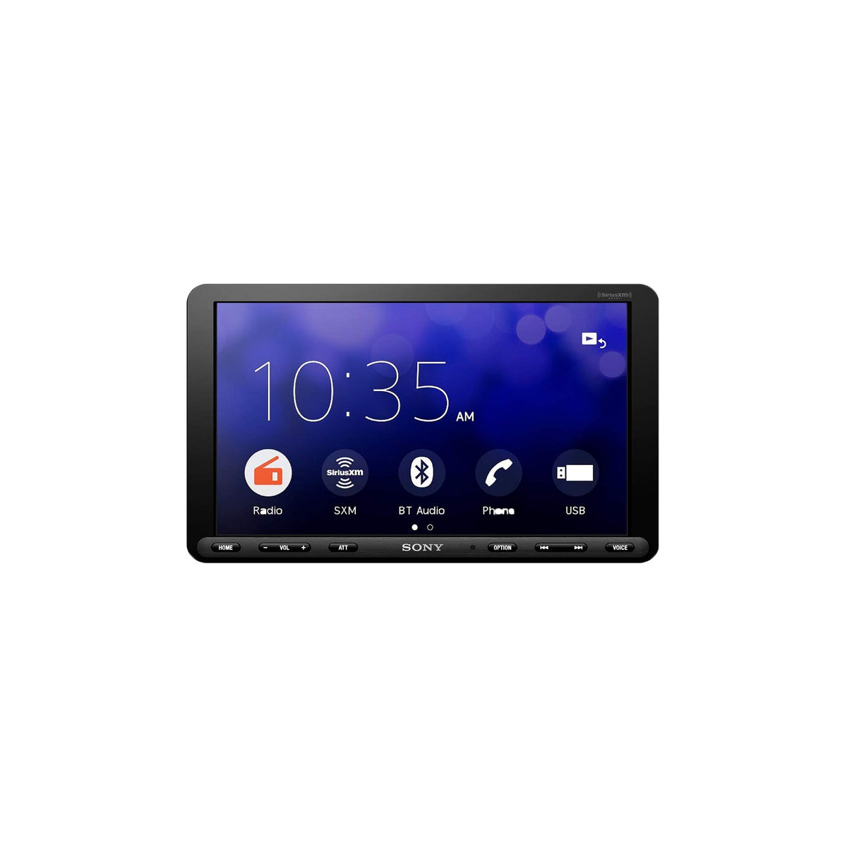 Sony XAV-AX8000 1DIN chassis 8.95” floating LCD screen with Apple Car Play, Android Auto, Media Receiver with Bluetooth