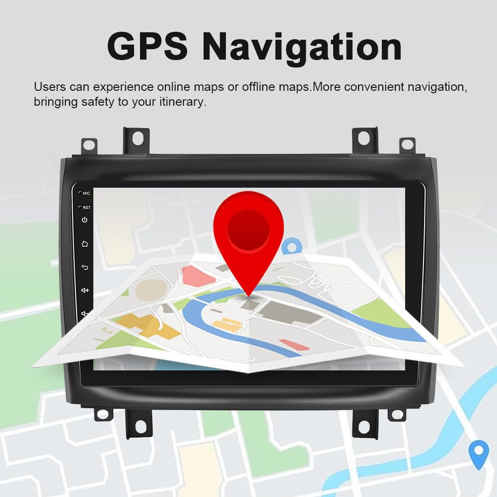 Android 13 Car Stereo Radio for Cadillac CTS 2003-2007, 10 Inch Touchscreen Radio Support for Carplay/Android Auto GPS Navi Head Unit BT FM SWC Mic AHD Backup Camera 2G+64G