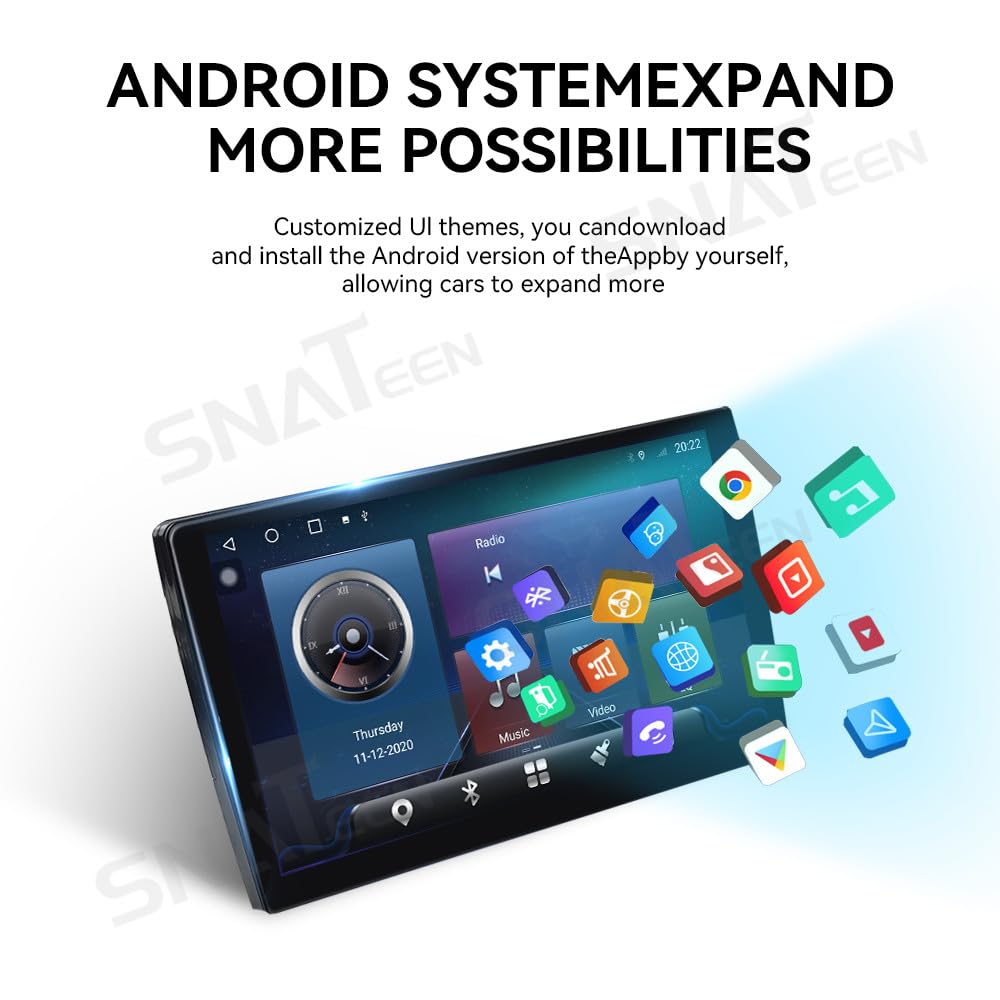 16.8 Inch Android 13 Car Stereo Radio 8GB+128GB Car GPS Navigation Multimedia Player for Nissan Patrol Y62 Armada Infiniti QX80 QX56 2010-2023, Wireless CarPlay, Android Auto, DSP, Bluetooth