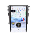 13.6 Inch Vertical Touch Screen Android 13 Car Stereo for Ford Fusion Mondeo 2013-2019, Tesla Style GPS Navigation Multimedia Player Radio Replacement Head Unit Support Original SYNC2
