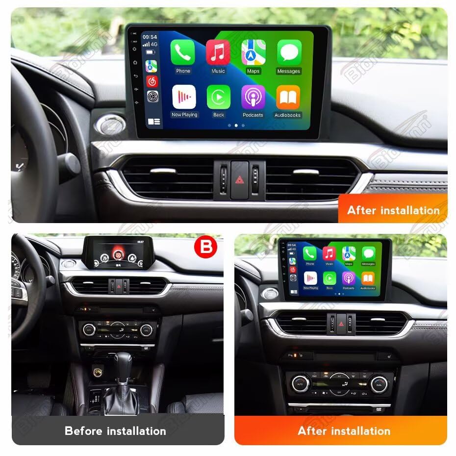 Car Radio for Mazda 6 2016 2017 2018 Stereo Head Unit GPS Upgrade 2G+64G