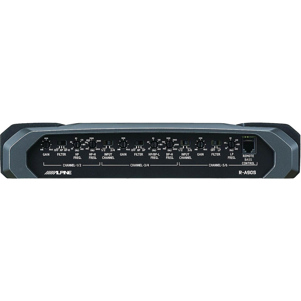 Alpine R-A90S 900W 6-Channel Amp RUX-H01 Bundle