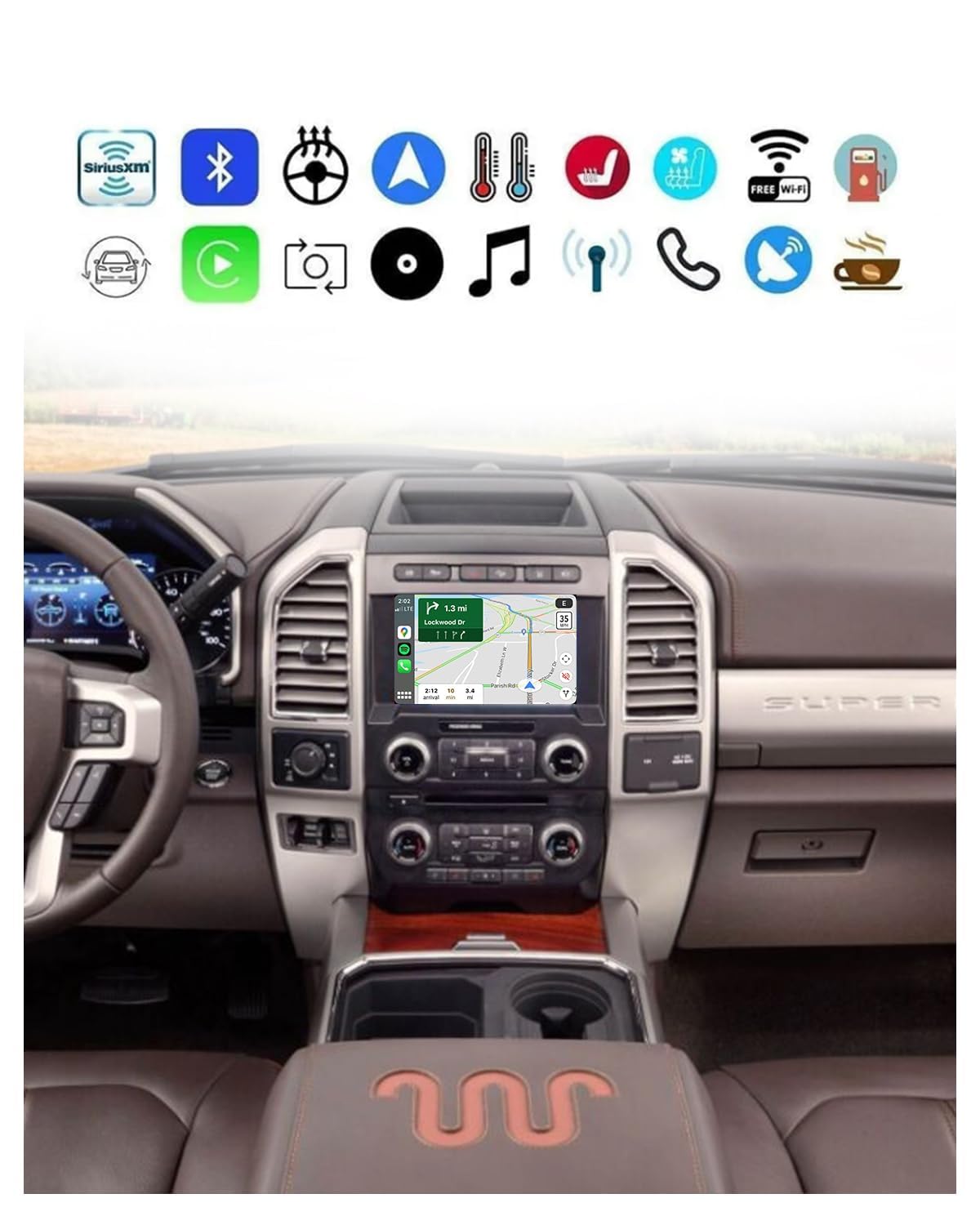 SYNC 2 to SYNC 3 Upgrade Kit Carplay 3.4 NA223 Diplay GPS Navigation