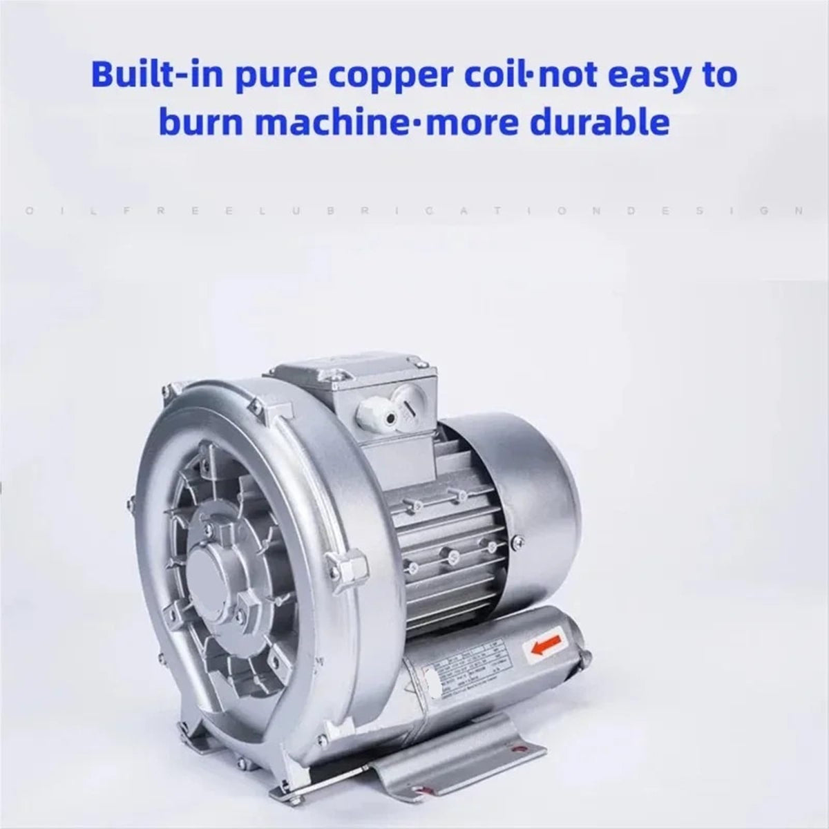 High Power Pressure Air Blower Industrial Vortex Single Phase for Supply Material Suction Equipme