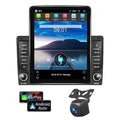 9.7 inch Android 13 Double Din Vertical Car Stereo Touchscreen with GPS Navigation WiFi Bluetooth FM Radio HiFi Audio USB+12LED HD Backup Camera 2+32G