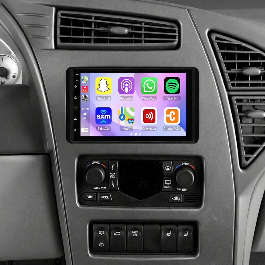 2+64G Radio for Buick Rendezvous 2006, 7 in IPS Touchscreen Stereo Android 13 Wireless Apple Carplay Android Auto 32EQ 5G WiFi 1080P Bluetooth