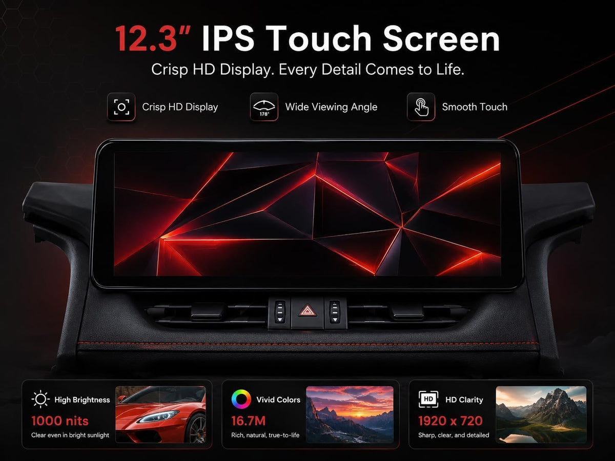Car Radio for Toyota Rav4 2019-2022: 8 Core 4+64G Car Radio Stereo
