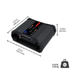 Stetsom Bravo Attack 3000 1 Ohm Mono Car Amplifier, 3000.1 3K Watts RMS, 1Ω Stable Car Audio, Full Range HD Sound Quality, 3000x1, Crossover & Bass Boost, Car Stereo Speaker MD, Smart Coolers