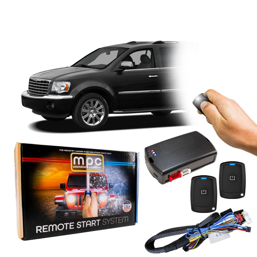 MPC Complete 1-Button Remote Start Kit Compatible with Chrysler Aspen 2007-2009 - T-Harness Firmware Preloaded