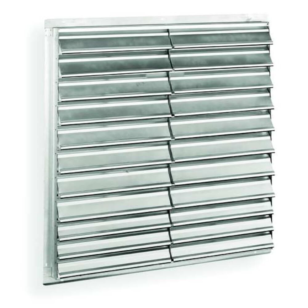 Wall Backdraft Damper, Vertical Mount, 36 in Dia Fan, 39 in H x 39 in W x 6-1/4 in D, 2500 fpm - 1 Each