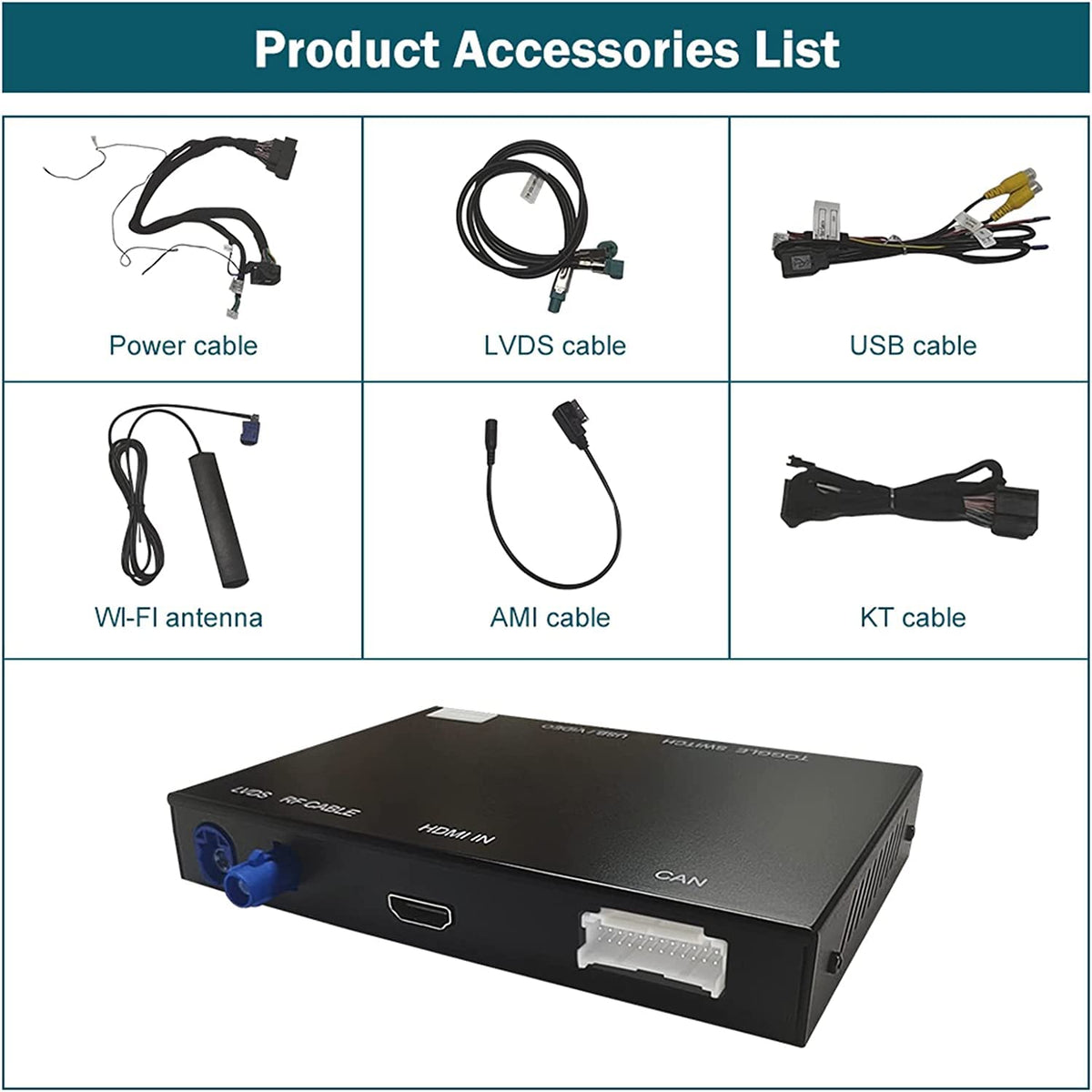 Wireless CarPlay Retrofit Kit Compatible with 2013-2018 Audi A3/S3