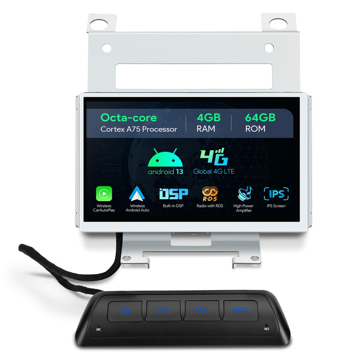 XTRONS Android 14 Car Stereo for Land Rover Freelander 2 (2007-2012), 7” IPS Touch Screen Car Radio GPS Navigation Bluetooth Built-in DSP Head Unit Wireless CarPlay Android Auto (4+64GB)