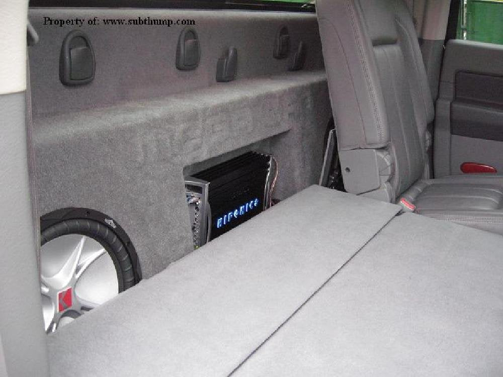 2012-2018 Ram Mega Cab Dual 12 Sub Box with Amp Space