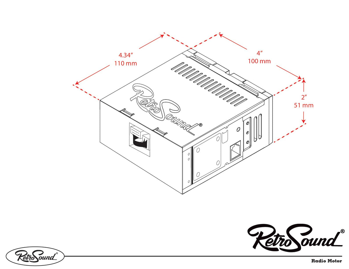RetroRadio Compatible with 1979-84 Ford Mustang Features Include Bluetooth, HD, SiriusXM Ready, AM/FM LCB-M4-228-55-75F8