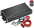 KICKER Amplifier and Amp Kit Package of 2 Items - CX Series 660W RMS Class AB/D 5-Channel Amplifier and Complete 4AWG Wiring Kit