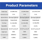 1pcs Micro Oval Gear Flow Meter RS485 High Precision Digital Liquid Flowmeter Display Water Flow Control G1/4 G1/2 G3/4 Optional(G1-4)