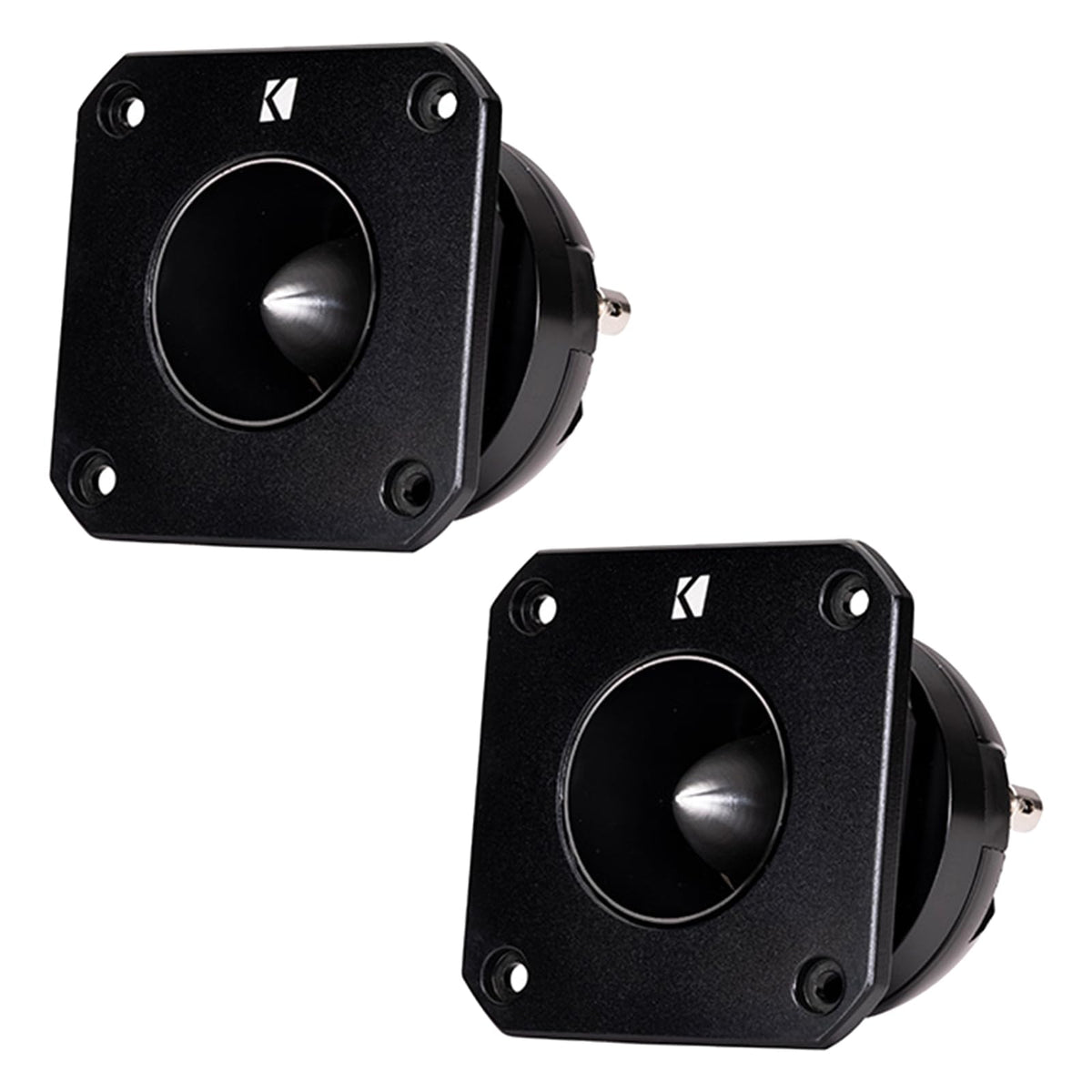 KICKER 1.5" 100 Watt Peak Power Horn-Loaded Aluminum Diaphragm PA Style Bullet Tweeter (Pair)
