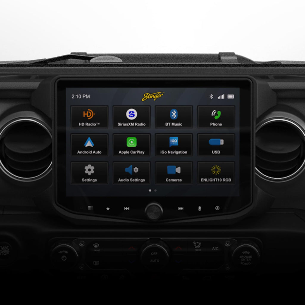 Stinger HORIZON12 12.8” Wrangler JL/Gladiator Wireless Apple CarPlay Stereo