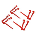 4 Pack Lever Load Binder, 5/16"-3/8" Ratchet Chain Binders, 9200lbs Working Strength with Hooks, for Flatbed Truck, Trailer, Tie Down, Hauling, Towing