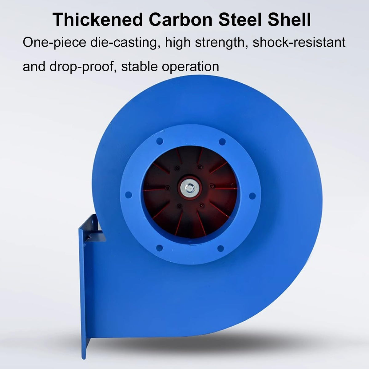 High-Temperature Industrial Boiler Blower, Small Centrifugal Fan with Flange & Bracket, Efficient Air Supply & Combustion Intake for HVAC & Ventilation Systems