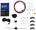Audiosavings Bundle: Kicker 51HS8 Hideaway Under-Seat Powered Car Audio Subwoofer Compact Sub Bundle with Rockville RWK81 8 Gauge Complete Amp Installation Wire Kit with Copper RCA (2 Items)