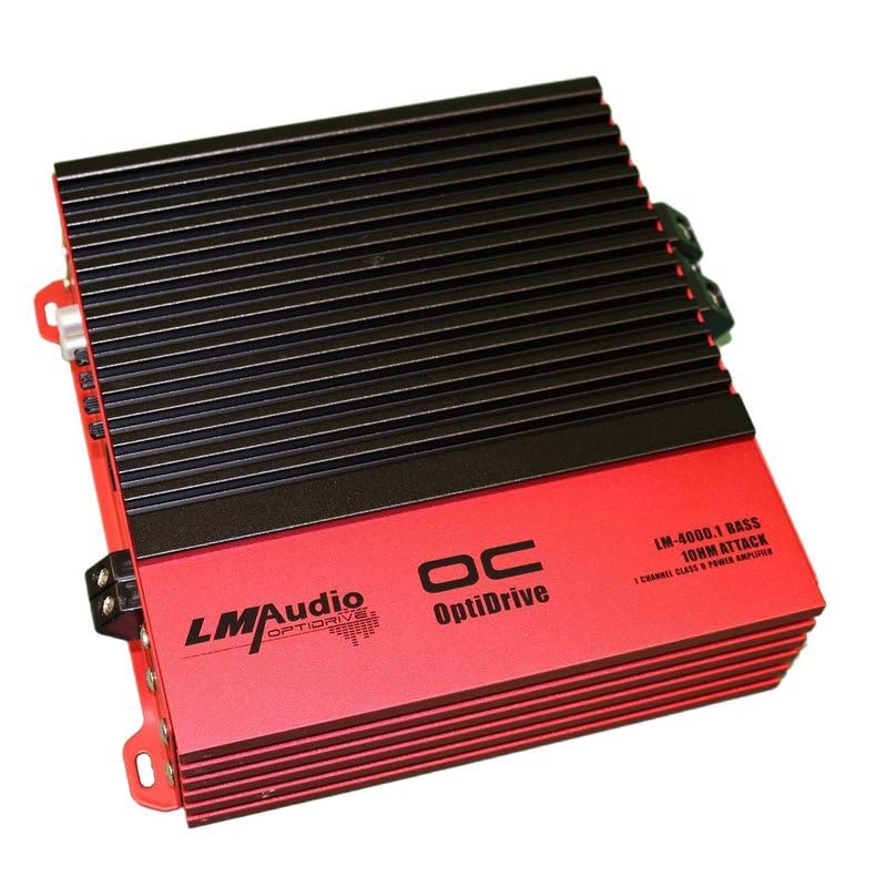 Luna Morena LM-4000.1BASSATT Bass Car Audio Amplifier 4000 Watt 1 Channel Subwoofer Amp 1 Ohm with Dial Adjust Bass Boost Subsonic Filter