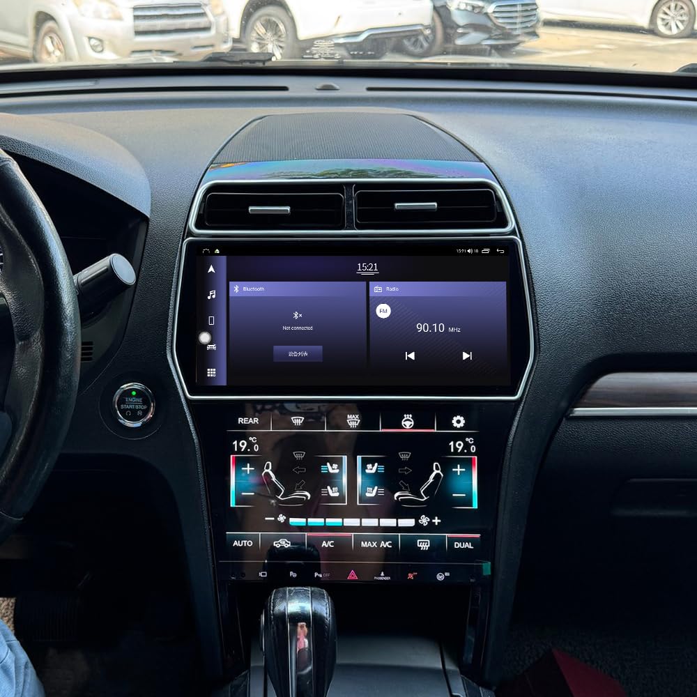 Android 13 CarPlay Car Stereo for Ford Explorer 2011-2019, 12.3" Dual Touch Screen GPS Navigation Head Unit 4GB RAM 64GB ROM Radio